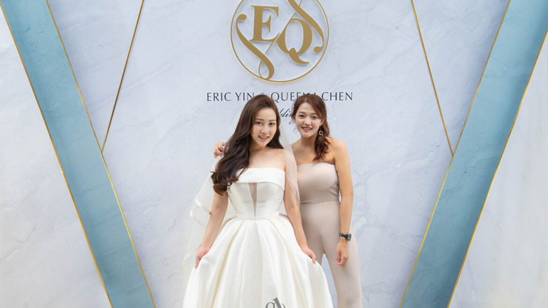 【台北婚佈】Eric Yin & Queena Chen莫蘭迪婚禮｜台北萬豪酒店